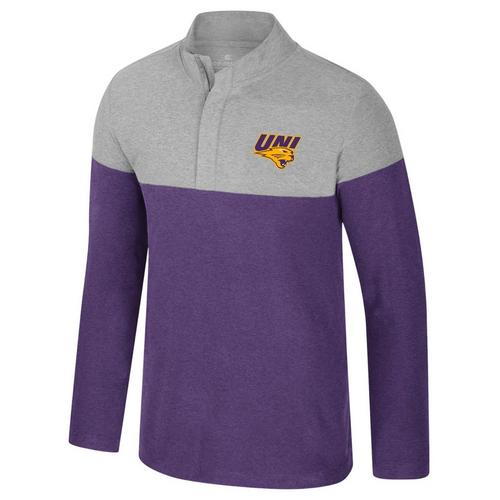 Colosseum Northern Iowa Panthers Leto Long Sleeve 1/4 Zip - Primary Image