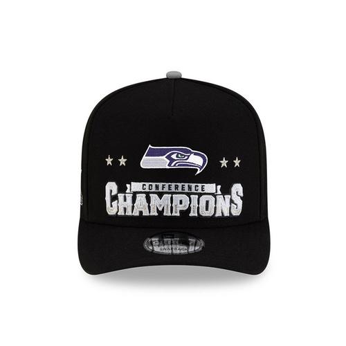 New Era Seattle Seahawks 9FIFTY A-Frame NFC Conference Champions Snapback Hat - Primary Image