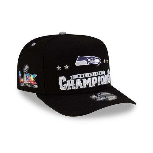 New Era Seattle Seahawks 9FIFTY A-Frame NFC Conference Champions Snapback Hat - Primary Image
