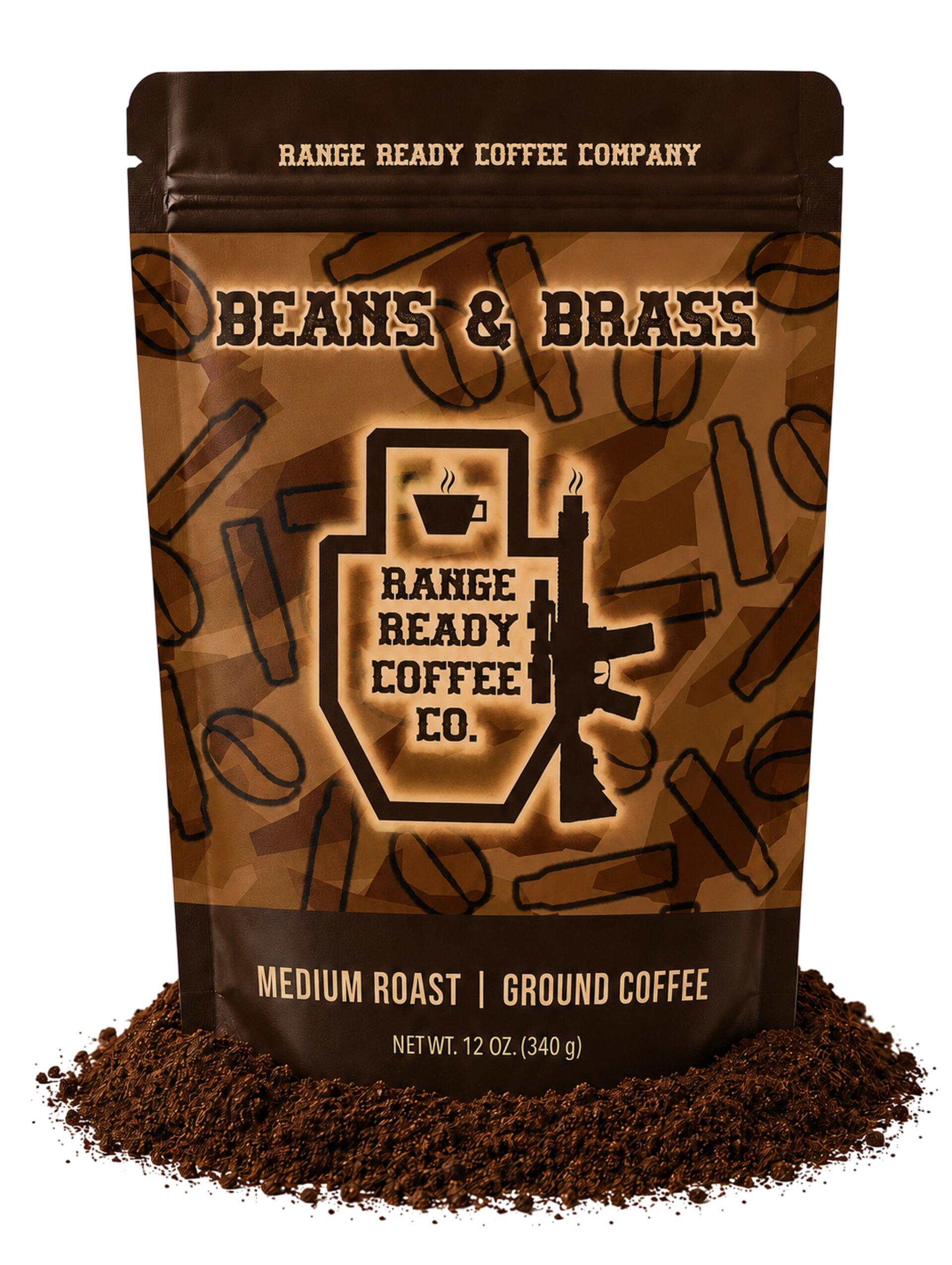Range Ready Coffee Co. Range Ready Beans & Brass 12 oz. Ground Coffee - Range Ready Coffee Co.