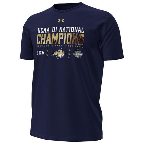 Under Armour Montana State Bobcats 2025 FCS National Champion Locker Room T-Shirt - Primary Image