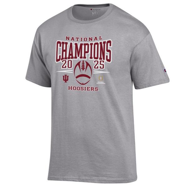 Indiana Hoosiers Champion National Champions T-Shirt Large Grey