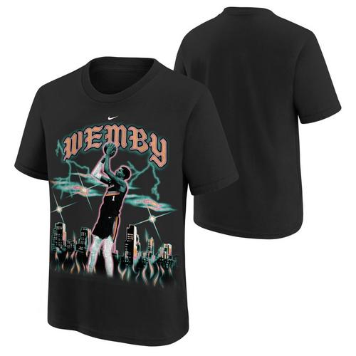 Nike Kids' San Antonio Spurs 2025 City Edition Victor Wembanyama Graphic T-Shirt - Primary Image