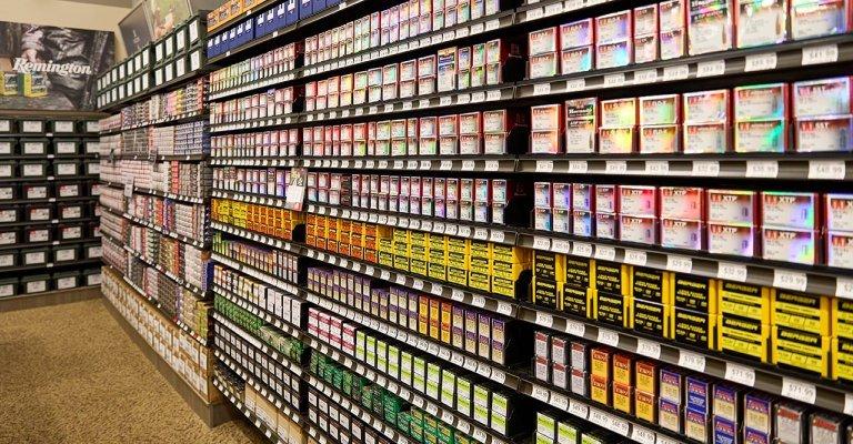 ammunition display at a SCHEELS store location