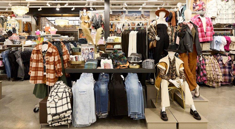 clothing display at a SCHEELS store location