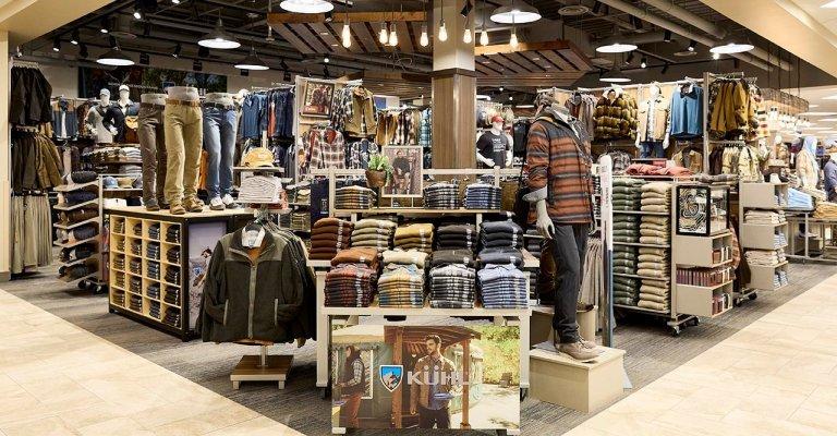 men's clothing display at a SCHEELS store location
