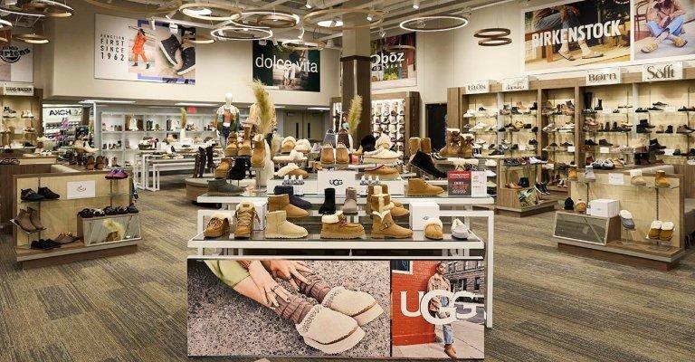 women's footwear display at a SCHEELS store location