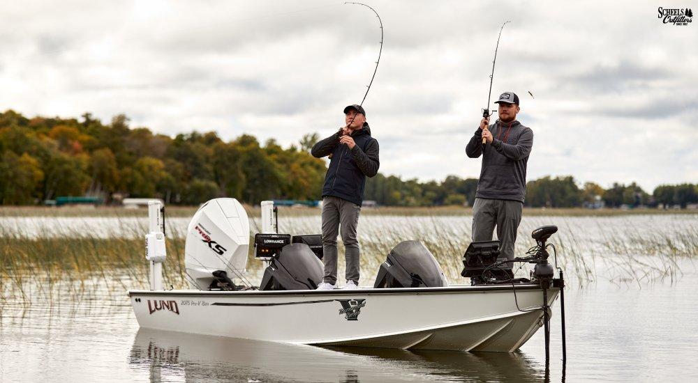 a variety of fishing rods on a boat