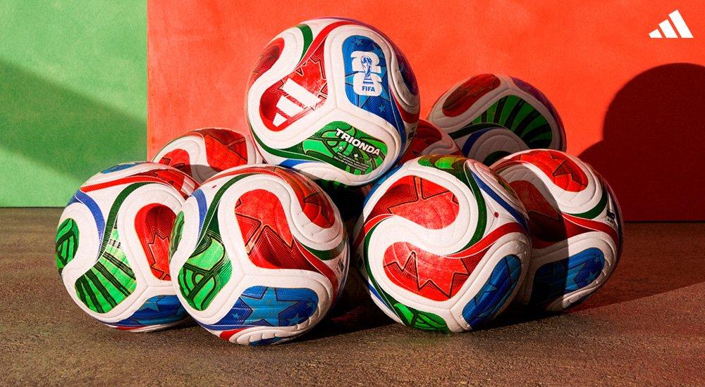 multiple adidas FIFA World Cup TRIONDA soccer balls