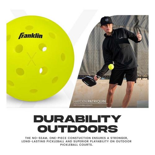 Franklin Sports X-40 Outdoor Pickleball Balls - 3 Pack - Primary Image