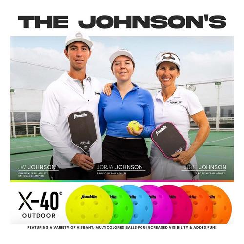 Franklin Sports X-40 Outdoor Pickleball Balls - 3 Pack - Primary Image