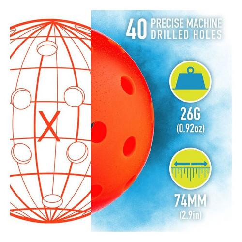 Franklin Sports X-40 Outdoor Pickleball Balls - 3 Pack - Primary Image