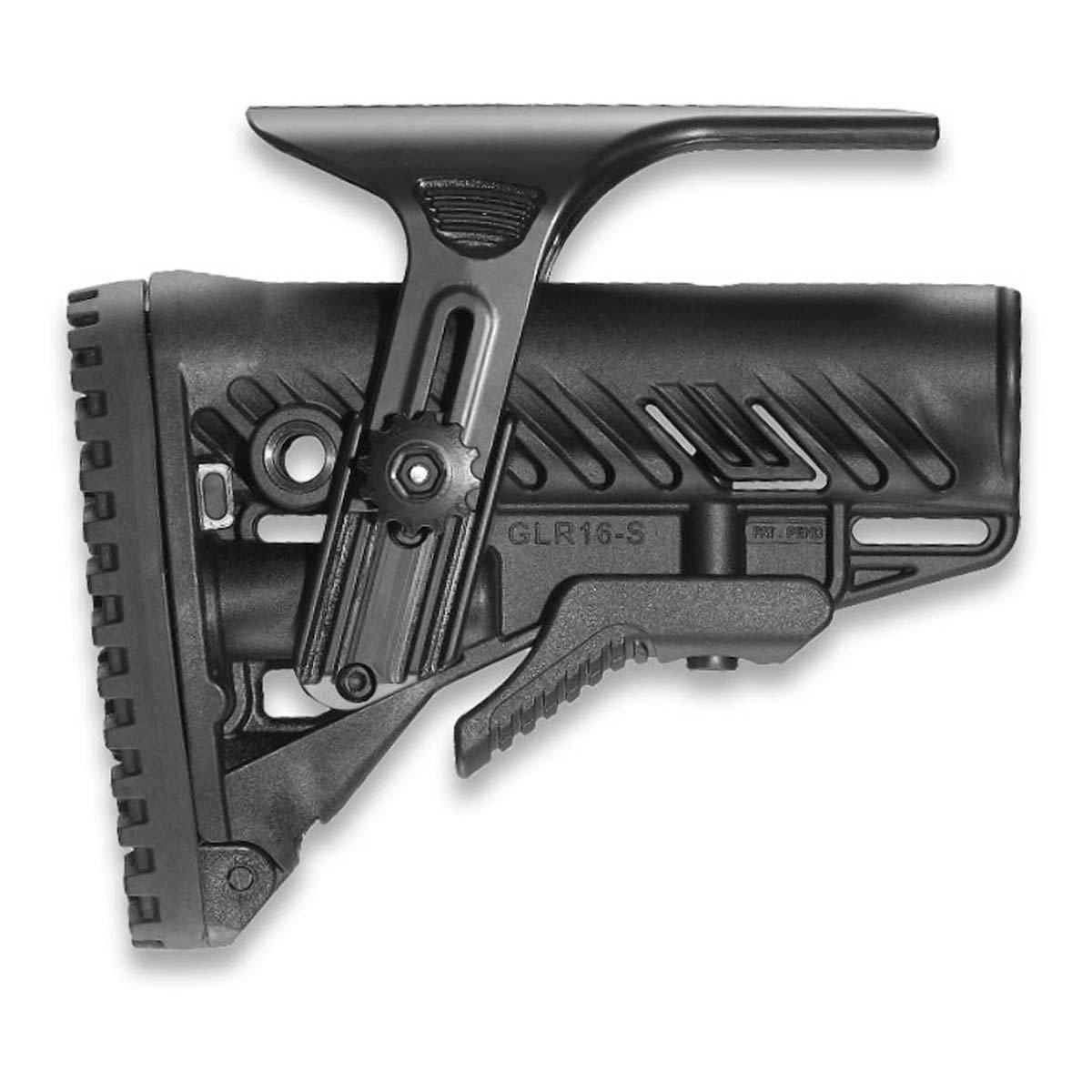 FAB Defense GLR-16 CP M4/AR15 Tactical Buttstock with Adjustable Cheek Rest - FAB Defense