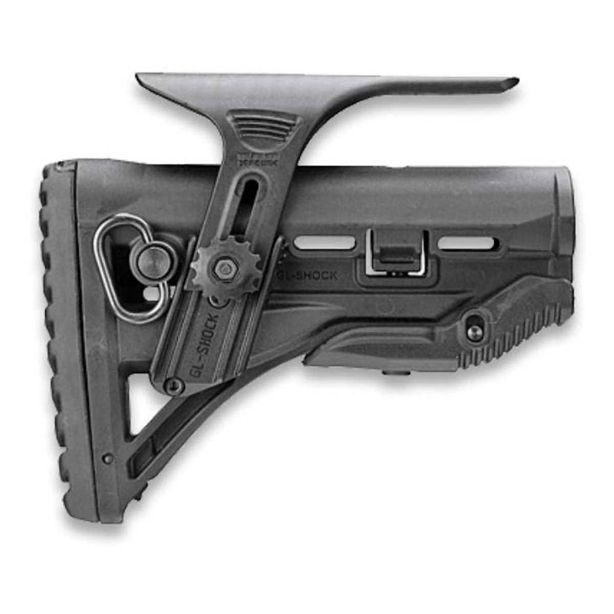 FAB Defense GL-SHOCK CPM4/AR15 Shock-Absorbing Buttstock W/ Cheek Rest - FAB Defense