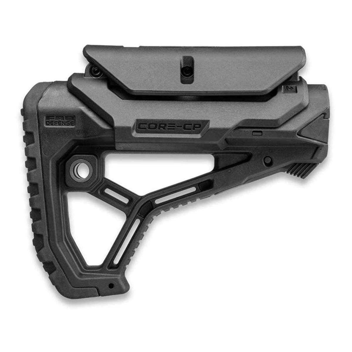 FAB Defense GL-CORE CP AR15/M4 Buttstock with adjustable Cheek-Rest for Mil-Spec and Commercial Tubes - FAB Defense