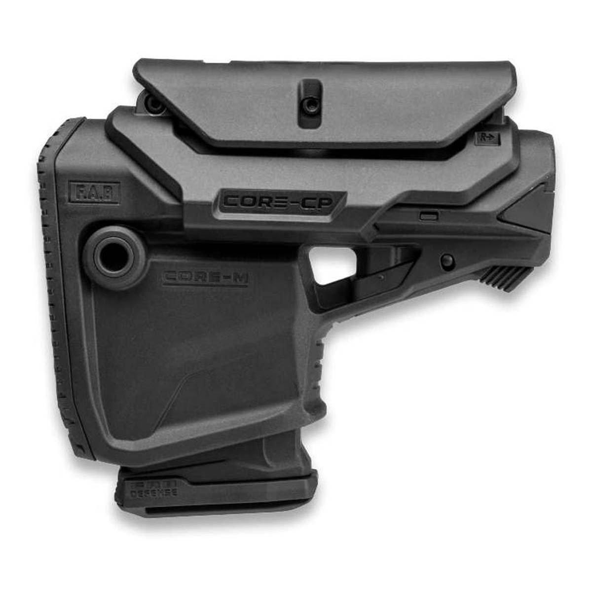 FAB Defense GL-CORE CP AR15/M4 Buttstock w/adjustable Cheek-Rest for Mil-Spec & Commercial Tubes - FAB Defense