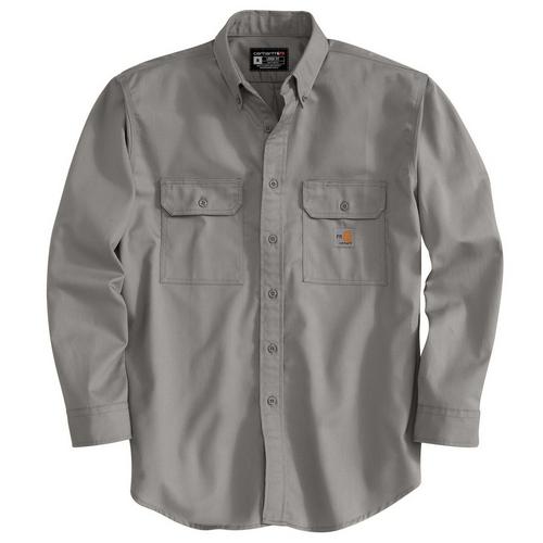 Men's Carhartt Flame-Resistant Classic Twill Long Sleeve Button Up Shirt - Primary Image