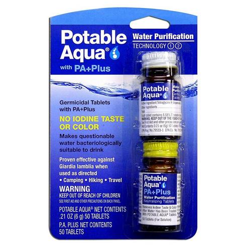 Potable Aqua with PA+ Drinking Water Germicidal Tablets - Primary Image