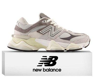 New Balance Logo and New Balance 9060 Sneakers