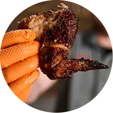 Grilled chicken wing