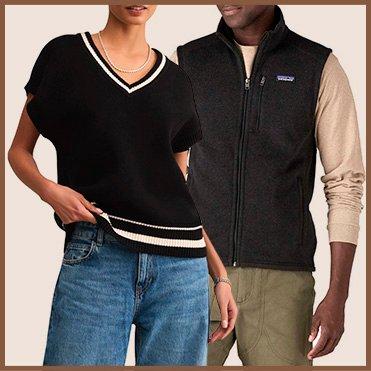 Sleeveless and Short Sleeve sweaters