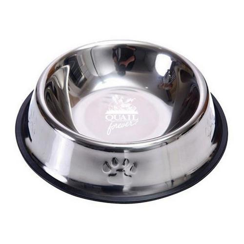 Quail Forever Stainless Steel Dog Bowl - Primary Image