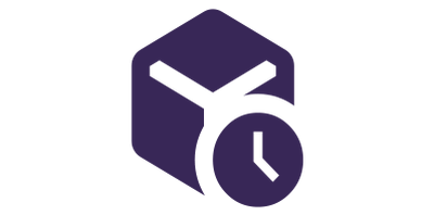 Icon of Shipping Box and Clock