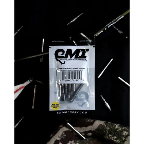 CMI 5mm Stainless Steel 50 Grain Inserts - Primary Image