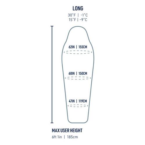 Women's Sea To Summit Ascent Down 30 Sleeping Bag - Primary Image