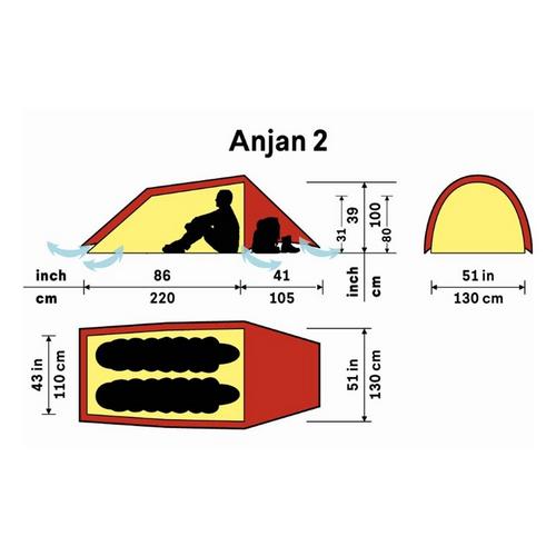 Hilleberg Tents Anjan 2 Person Tent - Primary Image