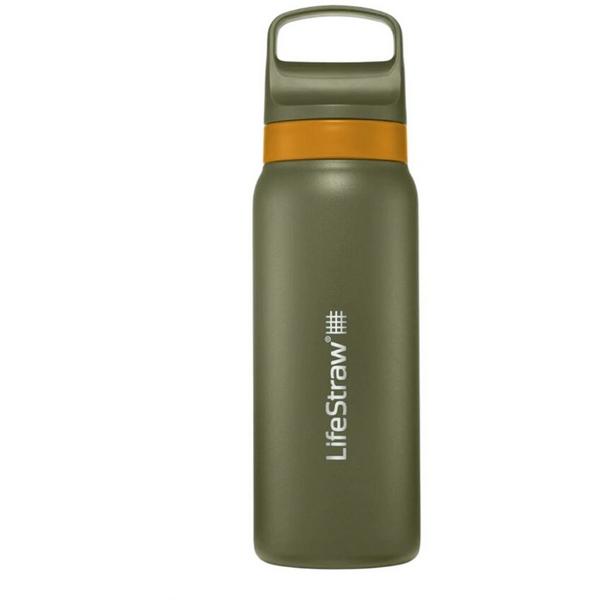 LIFESTRAW Go Series Outdoorsman Collection  Stainless Steel Water Bottle