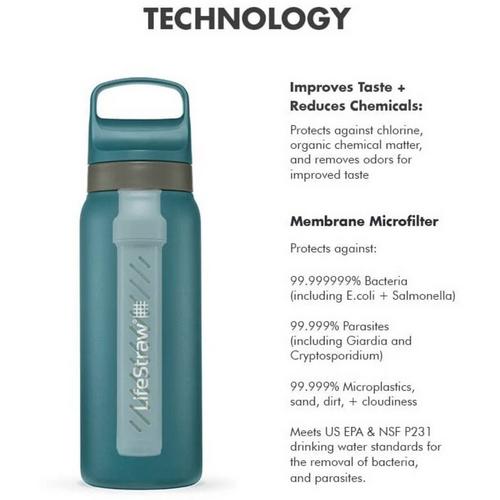 LifeStraw Go Series Outdoorsman Collection 24oz Stainless Steel Water Bottle - Primary Image