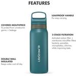 LifeStraw Go Series Outdoorsman Collection 24oz Stainless Steel Water Bottle - Thumbnail 6 of 7