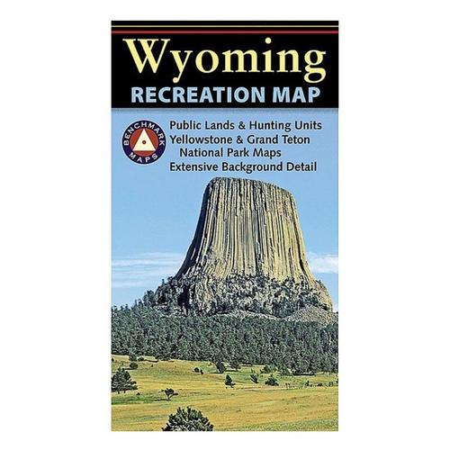 Benchmark Maps Wyoming Recreation Map - Primary Image