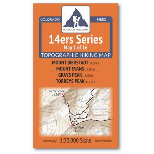 Outdoor Trail Maps Bierstadt, Evans Map - Primary Image