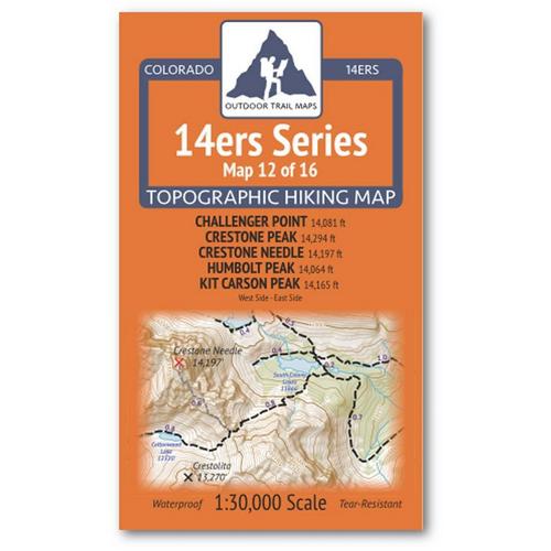 Outdoor Trail Maps Challenger, Crestone, Crestone Needle, Humboldt, Kit Carson Map - Primary Image