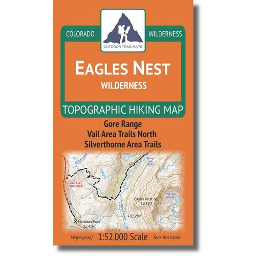 Outdoor Trail Maps Eagles Nest Wilderness Map - Primary Image