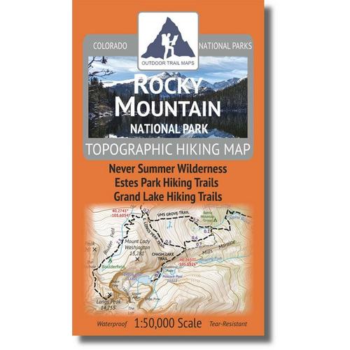 Outdoor Trail Maps Rocky Mountain National Park Map - Primary Image
