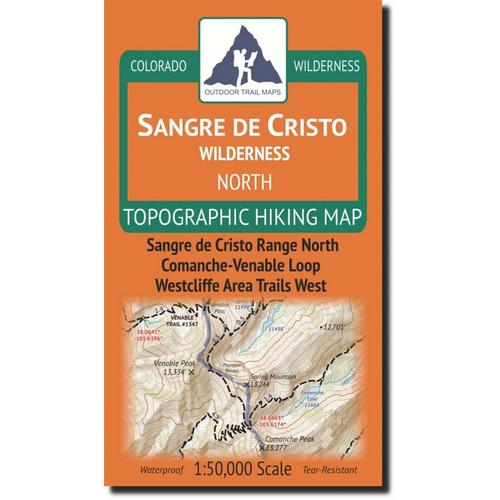Outdoor Trail Maps Sangre de Cristo Wilderness - North Map - Primary Image