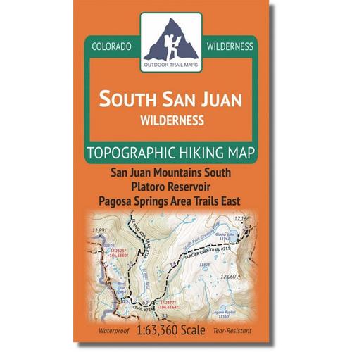 Outdoor Trail Maps South San Juan Wilderness Map - Primary Image