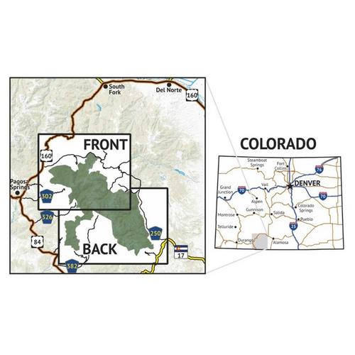 Outdoor Trail Maps South San Juan Wilderness Map - Primary Image