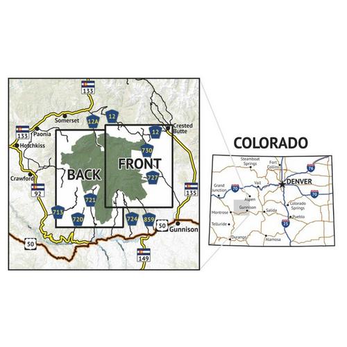 Outdoor Trail Maps West Elk Wilderness Map - Primary Image