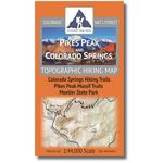 Outdoor Trail Maps Pikes Peak and Colorado Springs Topographic Hiking Map - Thumbnail 1 of 2