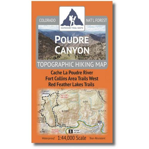 Outdoor Trail Maps Poudre Canyon Topographic Hiking Map - Primary Image