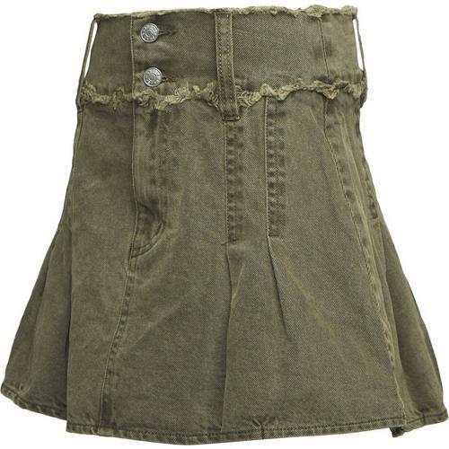 Girls' Love Daisy Raw Edge Pleated Skirt - Primary Image
