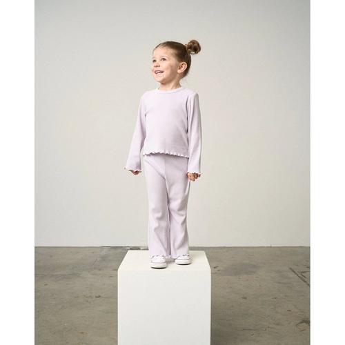 Baby Girls' Little Bipsy Rib Lettuce Long Sleeve Shirt - Primary Image