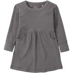 Baby Girls' Little Bipsy Rib Long Sleeve Dress - Thumbnail 1 of 2