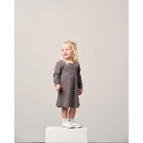 Baby Girls' Little Bipsy Rib Long Sleeve Dress - Primary Image