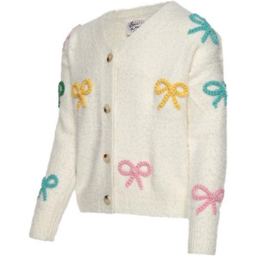 Girls' Love Daisy Bows Cardigan - Primary Image