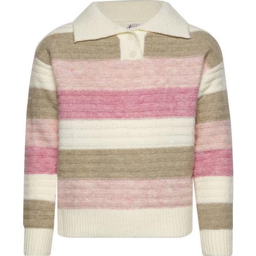 Girls' Love Daisy Colorblock Stripe Pullover Sweater - Primary Image